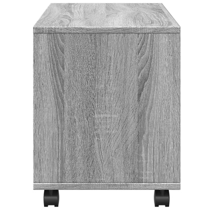 Rolkast 72x33x42,5 cm bewerkt hout grijs sonoma eikenkleurig