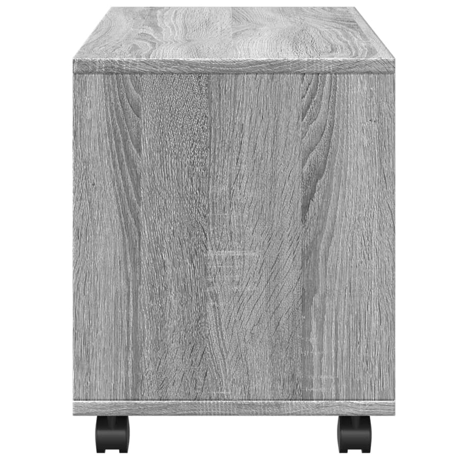 Rolkast 72x33x42,5 cm bewerkt hout grijs sonoma eikenkleurig