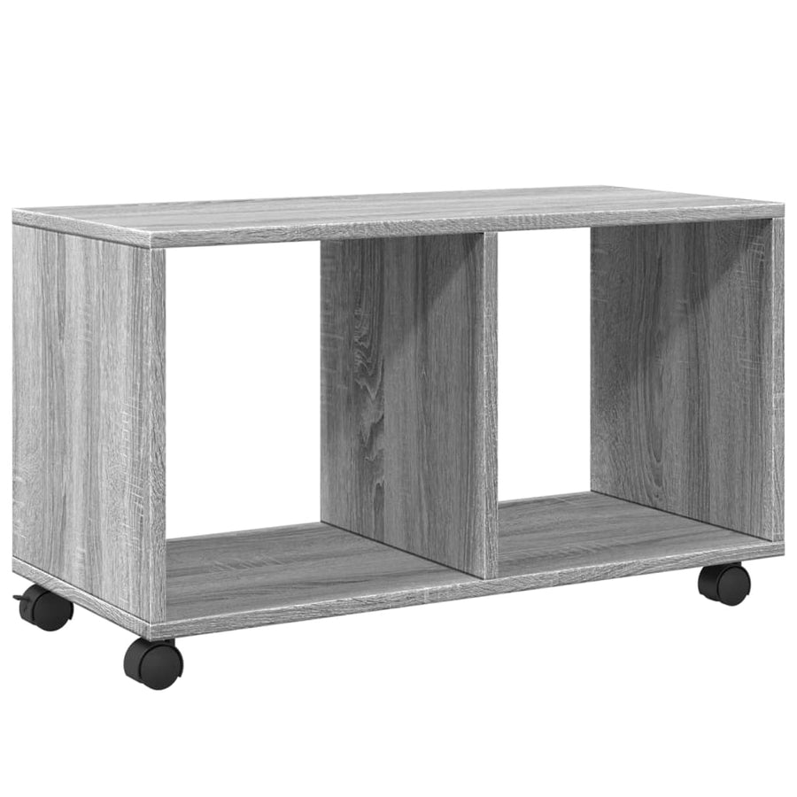 Rolkast 72x33x42,5 cm bewerkt hout grijs sonoma eikenkleurig