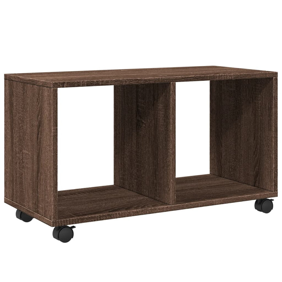 Rolkast 72x33x42,5 cm bewerkt hout bruin eikenkleurig