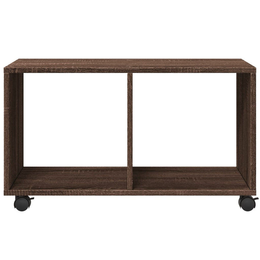 Rolkast 72x33x42,5 cm bewerkt hout bruin eikenkleurig