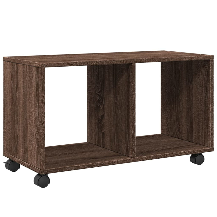 Rolkast 72x33x42,5 cm bewerkt hout bruin eikenkleurig