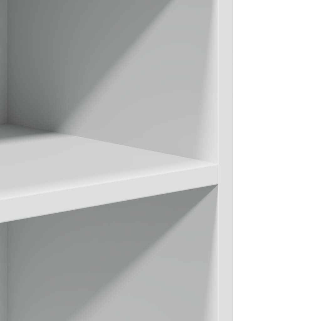 Bijzettafel met wieltjes 55x60x78 bewerkt hout wit