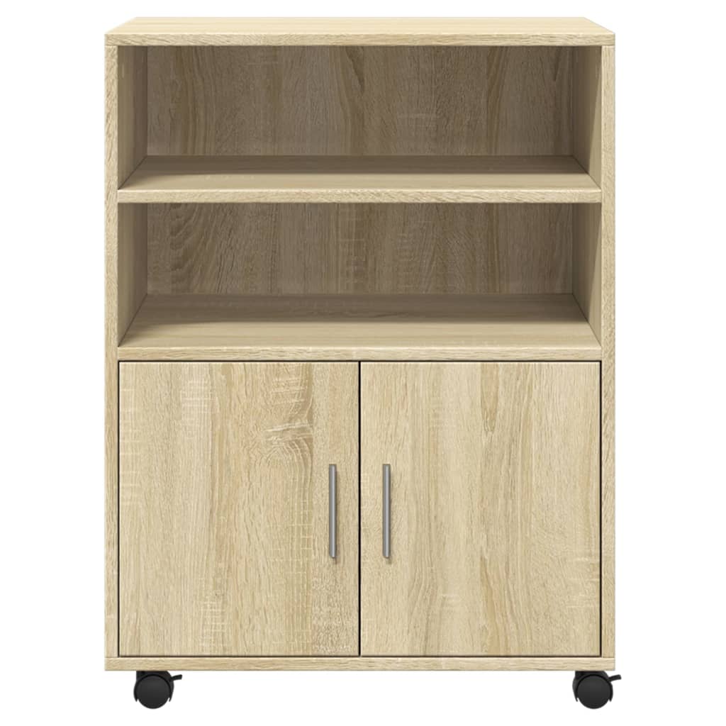 Rolkast 60x48x81 cm bewerkt hout sonoma eikenkleurig