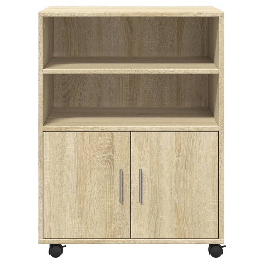 Rolkast 60x48x81 cm bewerkt hout sonoma eikenkleurig
