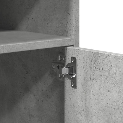 Rolkast 60x48x81 cm bewerkt hout betongrijs