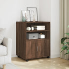 Rolkast 60x48x81 cm bewerkt hout bruin