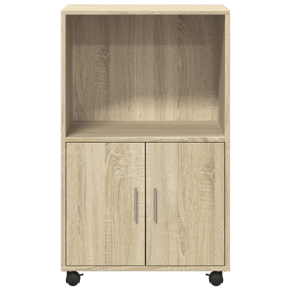 Rolkast 55x40x91 cm bewerkt hout sonoma eikenkleurig