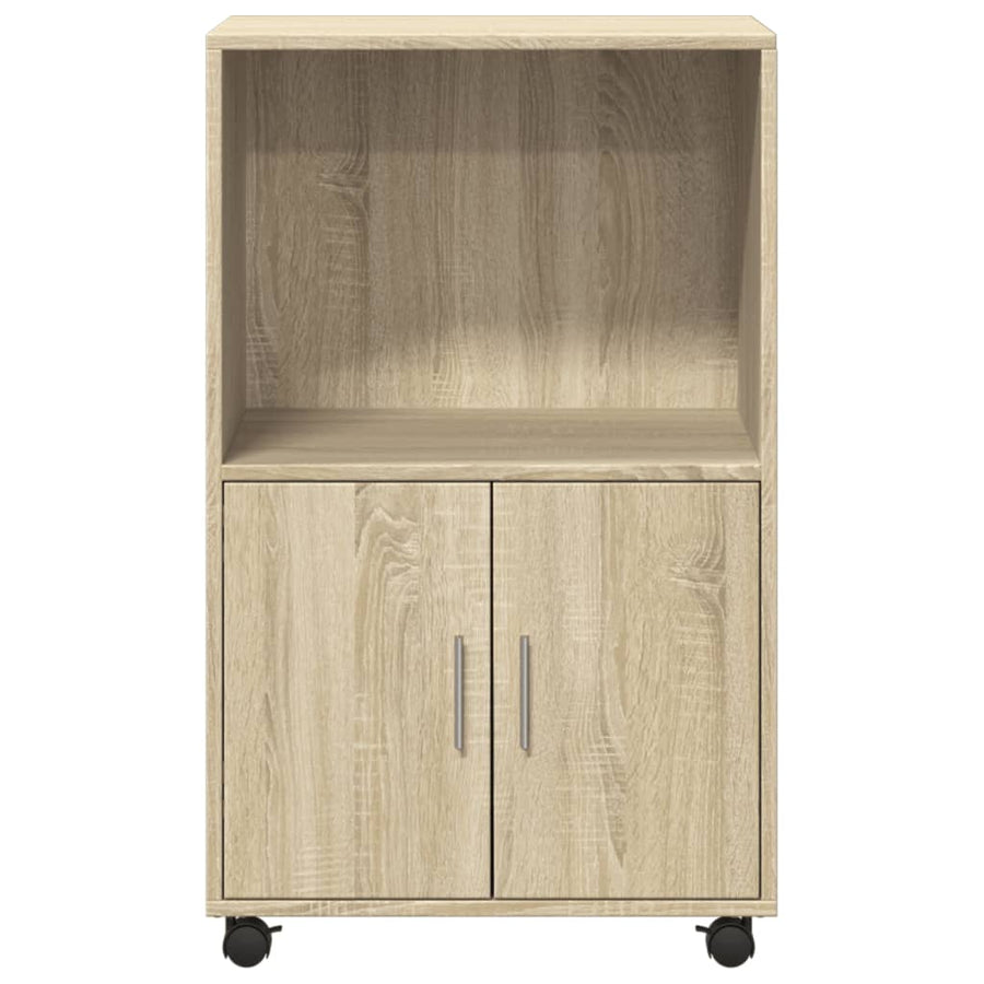 Rolkast 55x40x91 cm bewerkt hout sonoma eikenkleurig