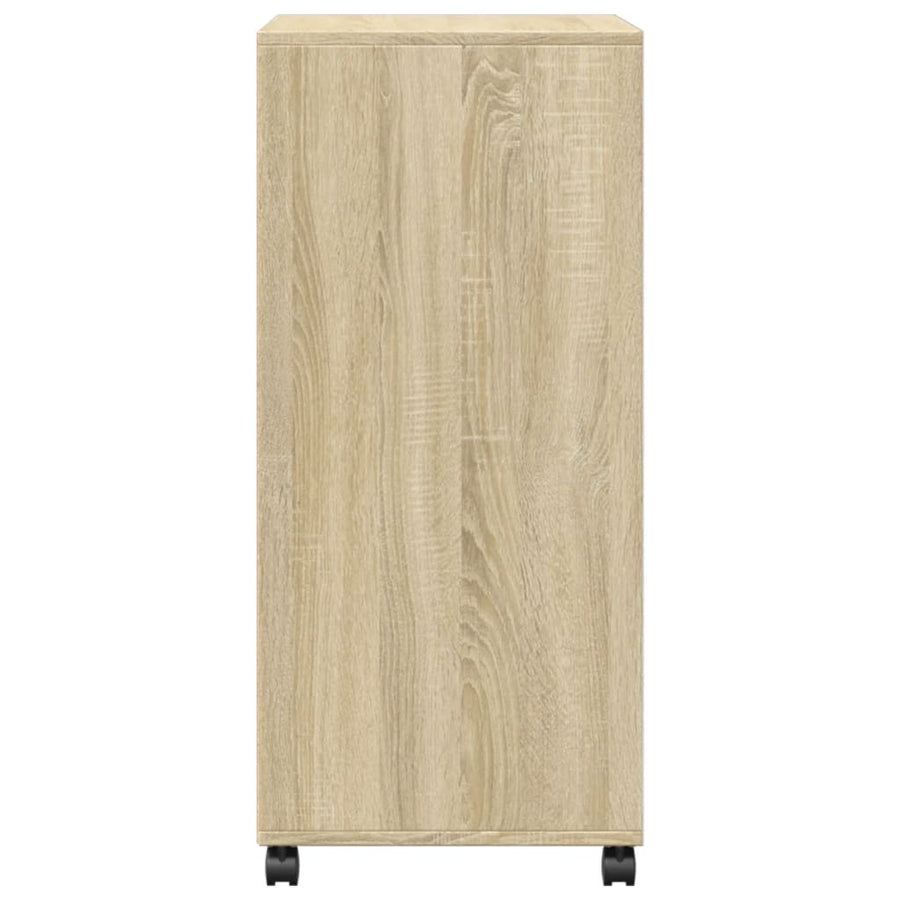 Rolkast 55x40x91 cm bewerkt hout sonoma eikenkleurig