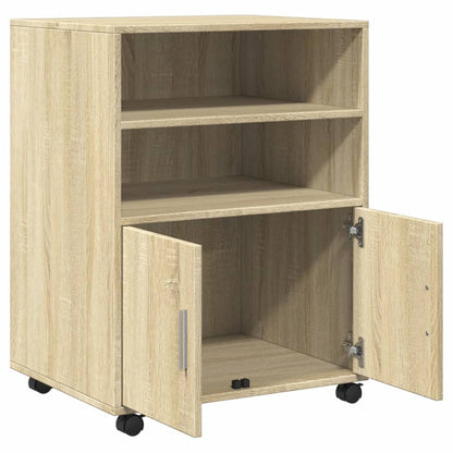 Rolkast 55x40x91 cm bewerkt hout sonoma eikenkleurig