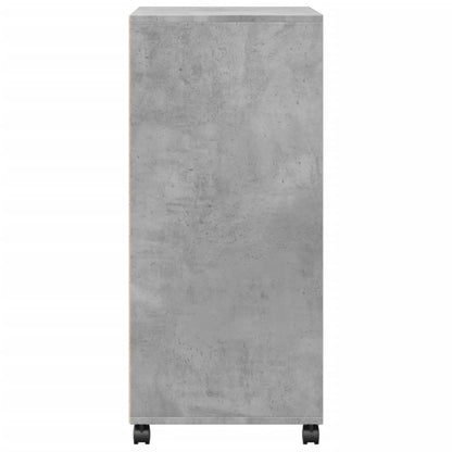 Rolkast 55x40x91 cm bewerkt hout betongrijs