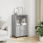 Rolling cabinet 55x40x91 cm engineered wood grey Sonoma oak look