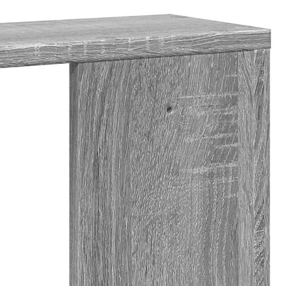 Wandschap 100x15x70 cm bewerkt hout grijs sonoma eikenkleurig