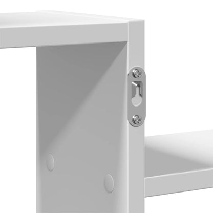 Wandschap 104x15x49 cm bewerkt hout wit