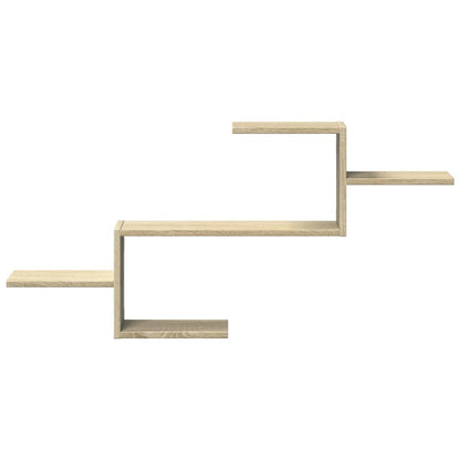 Wandschap 104x15x49 cm bewerkt hout sonoma eikenkleurig