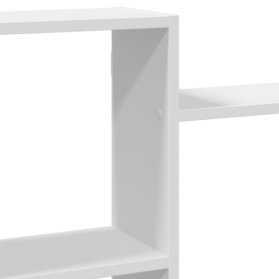 Wandschap 159x18x65 cm bewerkt hout wit