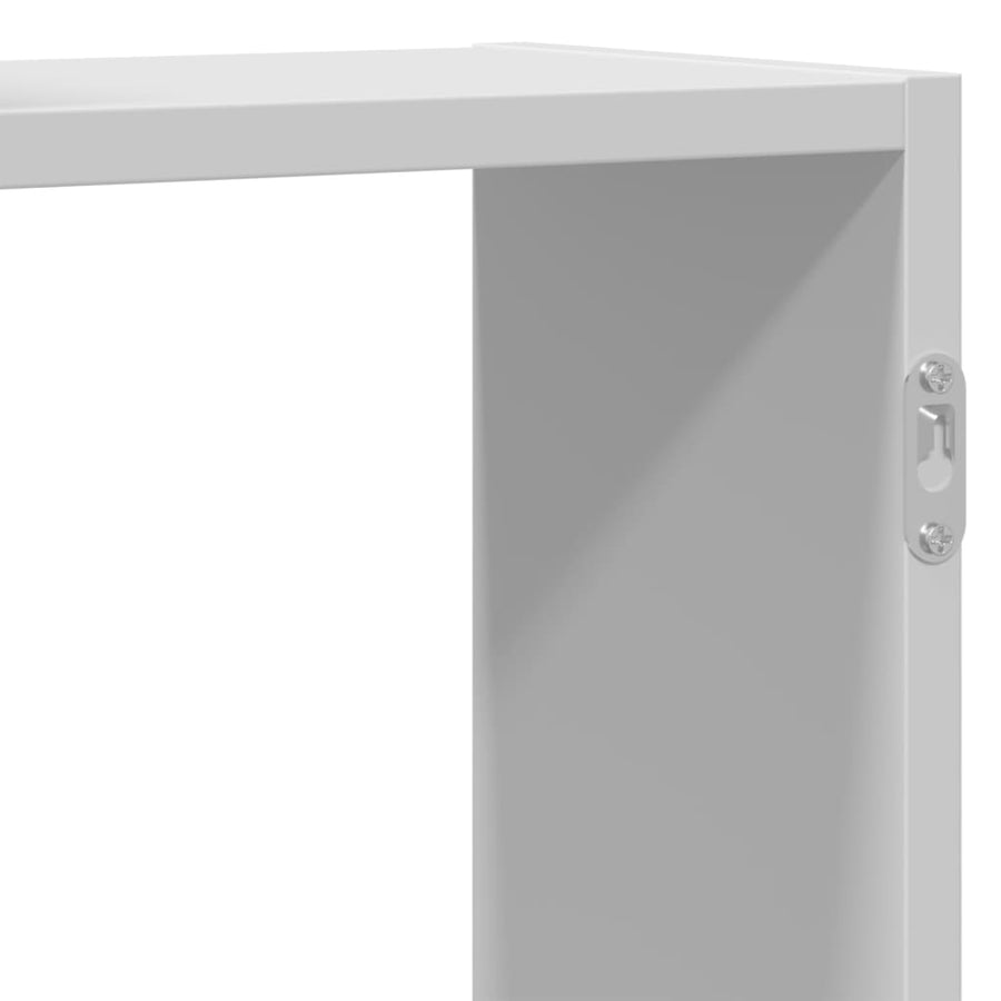 Wandschap 159x18x65 cm bewerkt hout wit
