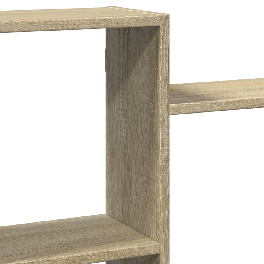 Wandschap 159x18x65 cm bewerkt hout sonoma eikenkleurig