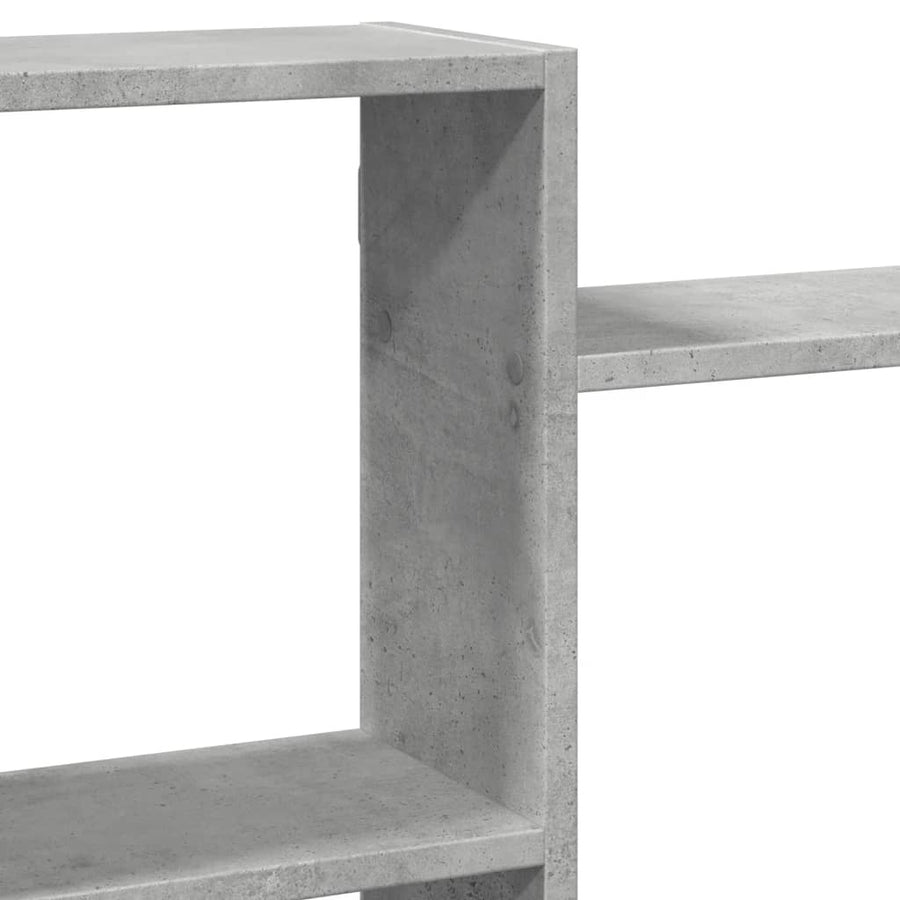 Wandschap 159x18x65 cm bewerkt hout betongrijs