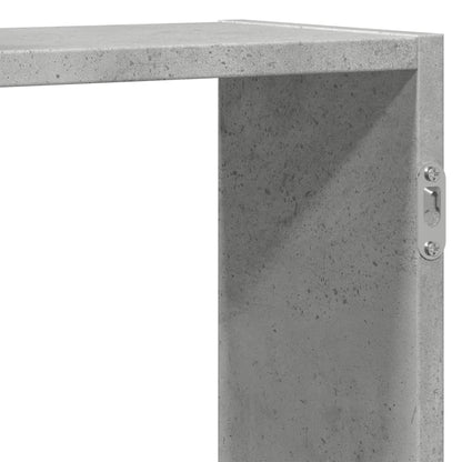 Wandschap 159x18x65 cm bewerkt hout betongrijs