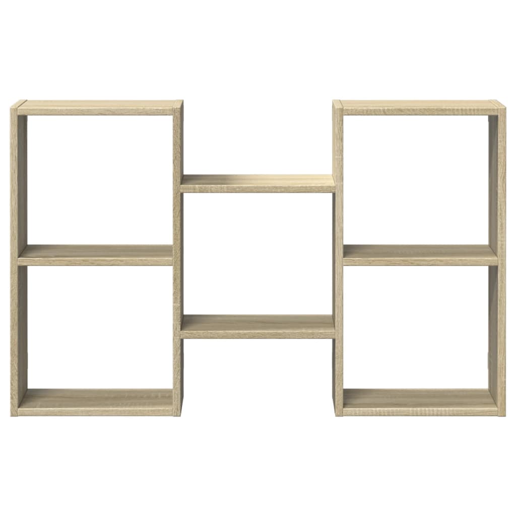 Wandschap 96x18x60 cm bewerkt hout sonoma eikenkleurig