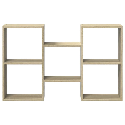 Wandschap 96x18x60 cm bewerkt hout sonoma eikenkleurig