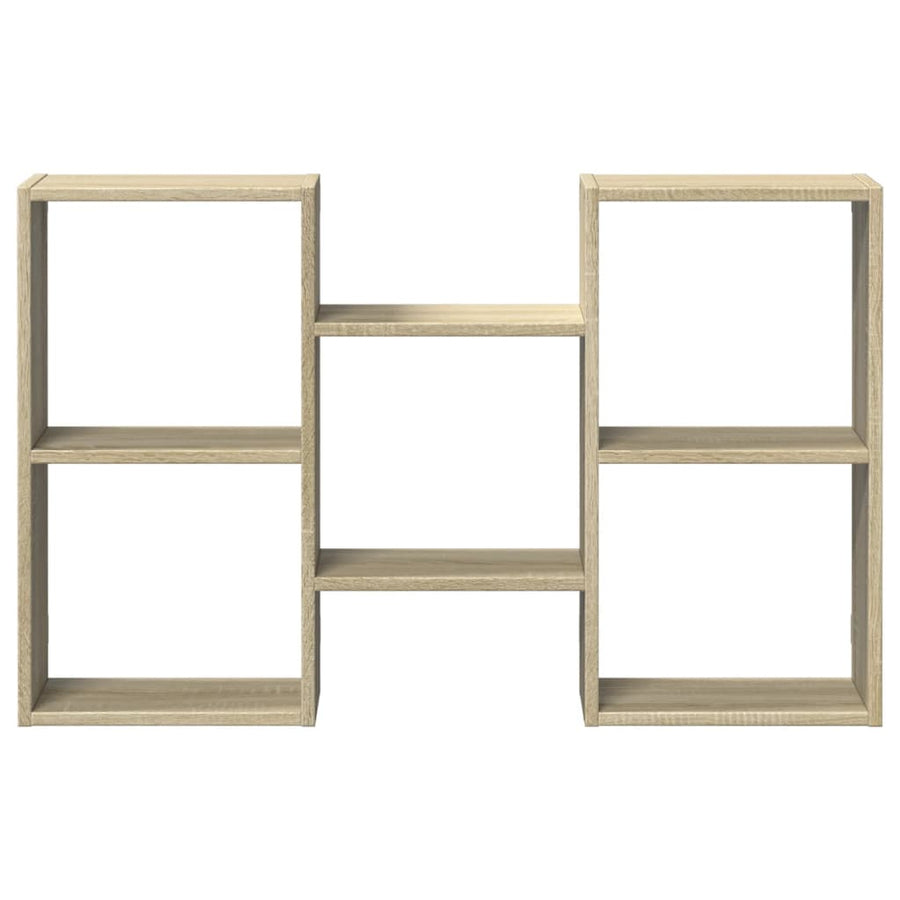 Wandschap 96x18x60 cm bewerkt hout sonoma eikenkleurig
