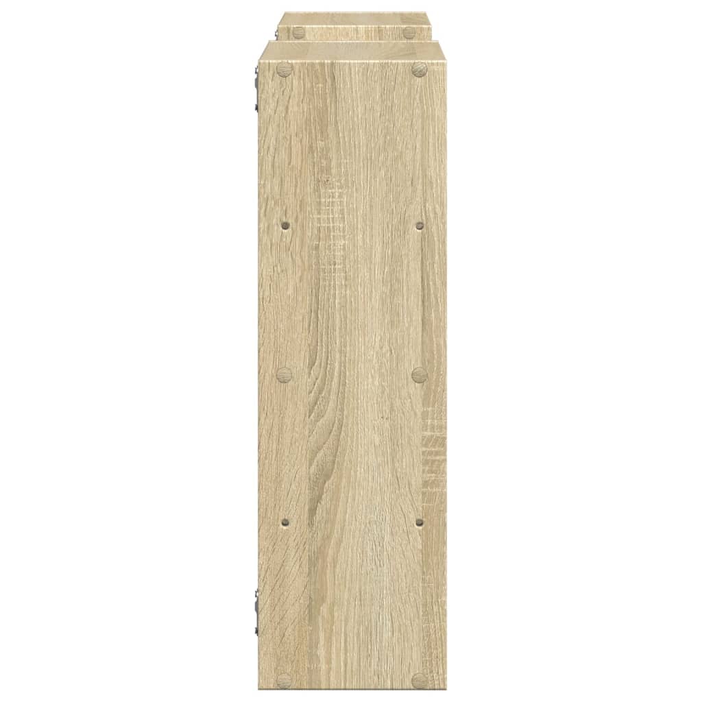 Wandschap 96x18x60 cm bewerkt hout sonoma eikenkleurig
