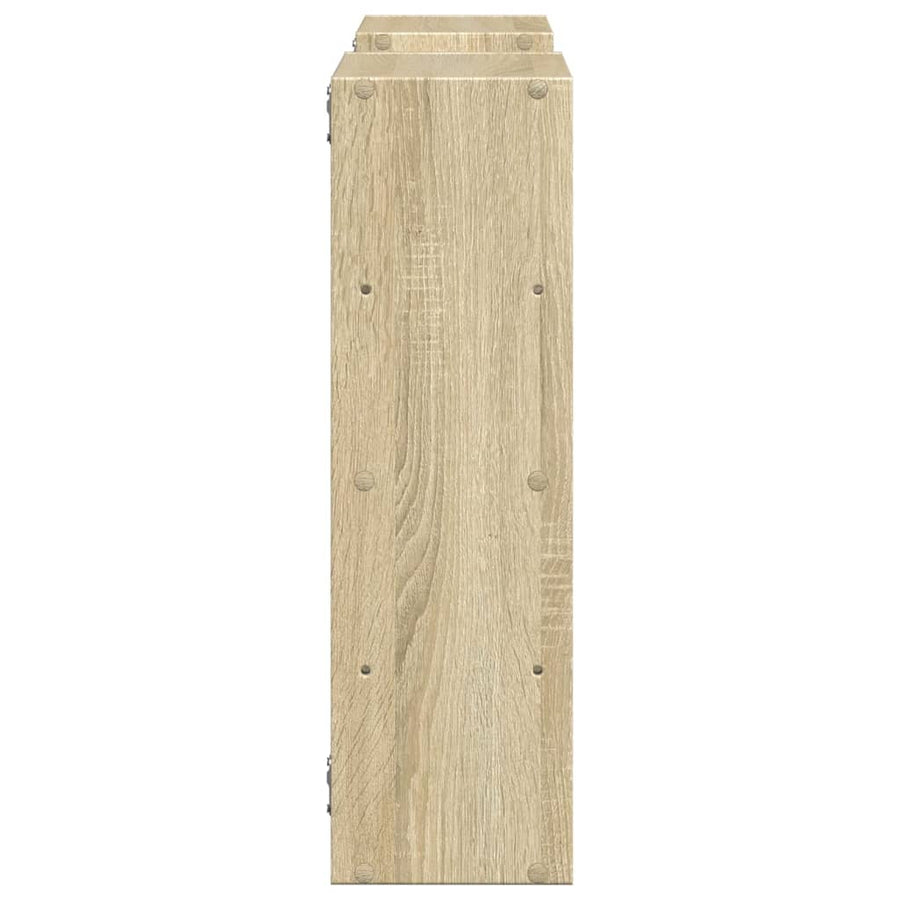 Wandschap 96x18x60 cm bewerkt hout sonoma eikenkleurig