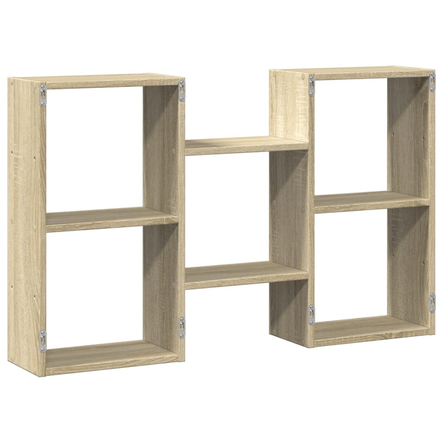 Wandschap 96x18x60 cm bewerkt hout sonoma eikenkleurig
