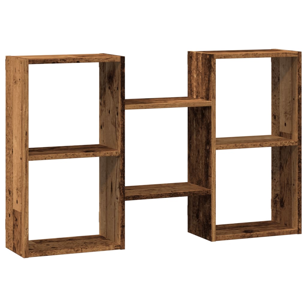 Wandschap 96X18X60 Cm Bewerkt Hout Kleurig Oud hout