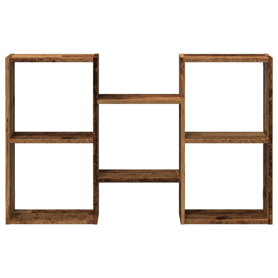 Wandschap 96x18x60 cm bewerkt hout oud houtkleurig