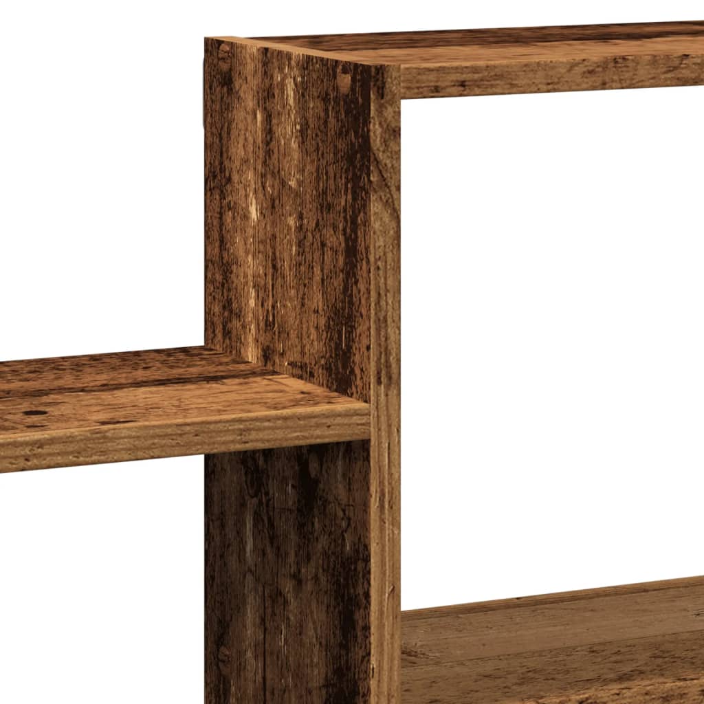 Wandschap 96X18X60 Cm Bewerkt Hout Kleurig Oud hout
