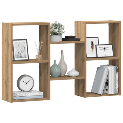 Wandschap 96x18x60 cm bewerkt hout artisanaal eikenkleurig