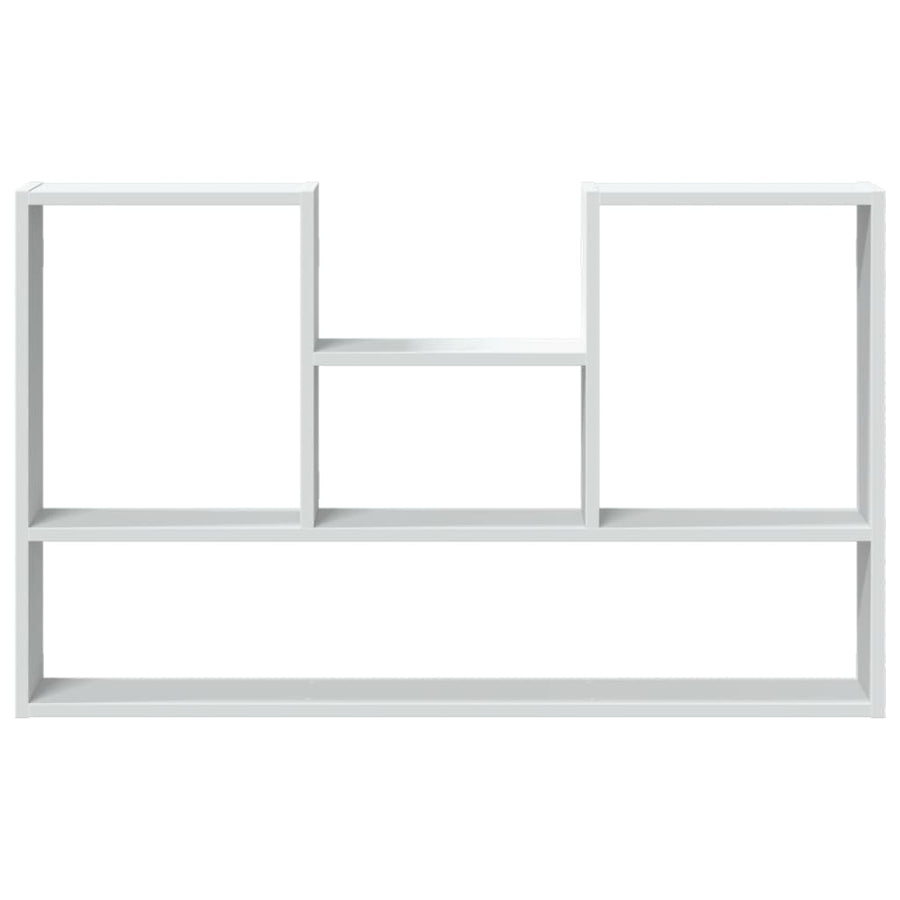 Wandschap 99x15x60 cm bewerkt hout wit