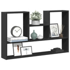 Wall shelf 99x15x60 cm carved black wood
