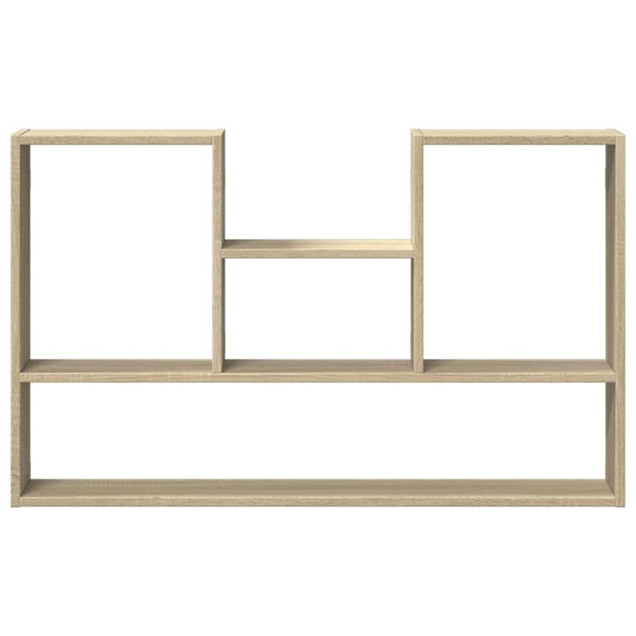 Wandschap 99x15x60 cm bewerkt hout sonoma eikenkleurig