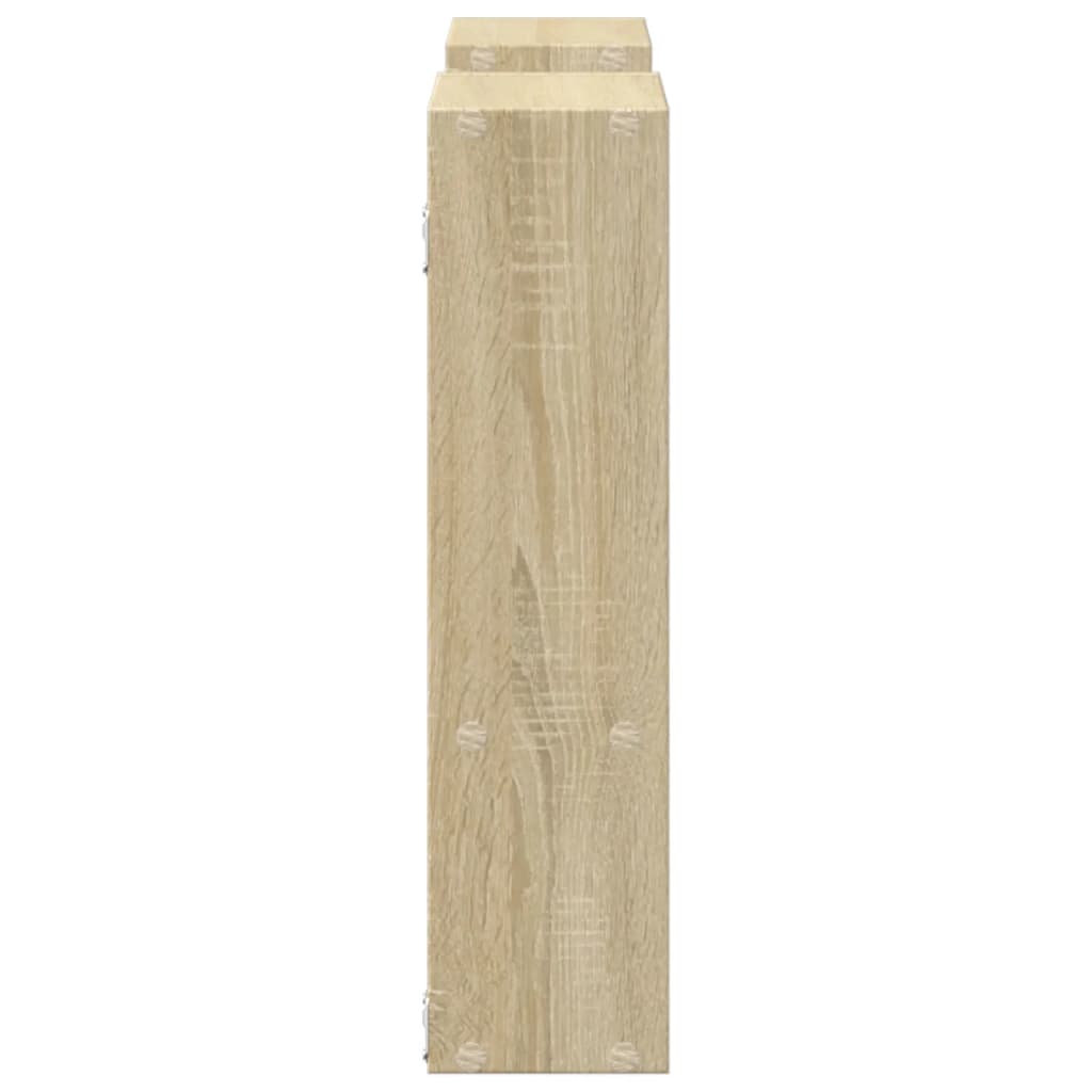 Wandschap 99x15x60 cm bewerkt hout sonoma eikenkleurig