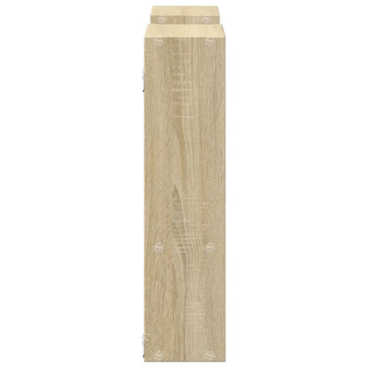 Wandschap 99x15x60 cm bewerkt hout sonoma eikenkleurig