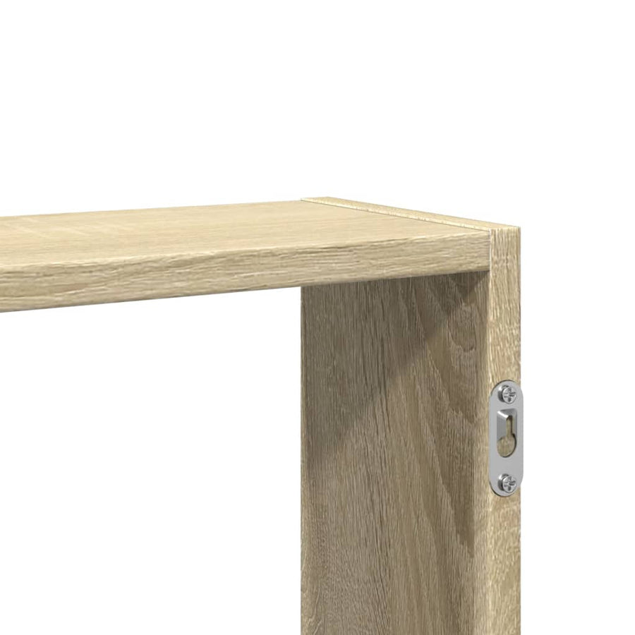 Wandschap 99x15x60 cm bewerkt hout sonoma eikenkleurig