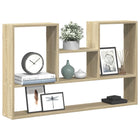 Wall shelf 99x15x60 cm engineered wood Sonoma oak finish