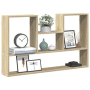 Wandschap 99x15x60 cm bewerkt hout sonoma eiken