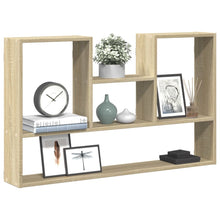 Wandschap 99x15x60 cm bewerkt hout sonoma eikenkleurig