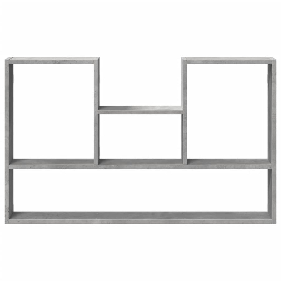Wandschap 99x15x60 cm bewerkt hout betongrijs