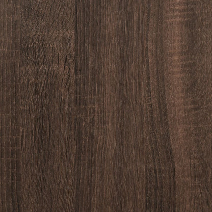 Wandschap 99x15x60 cm bewerkt hout bruin eikenkleurig