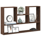 Wall shelf 99x15x60 cm treated wood brown oak-colored