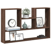 Wandschap 99x15x60 cm bewerkt hout bruin