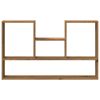 Wandschap 99x15x60 cm bewerkt hout artisanaal eikenkleurig