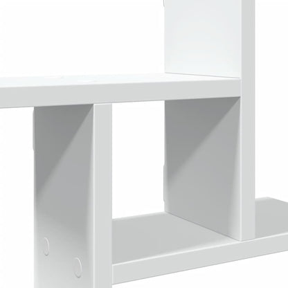 Wandschappen 2 st 38x12x38 cm bewerkt hout wit